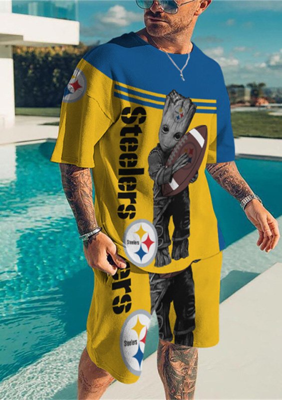 Pittsburgh Steelers Limited Edition Top And Shorts Two-Piece Suits